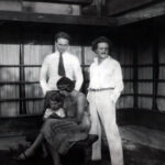 The Neutras and R.M. Schindler at Schindler House, West Hollywood, 1928