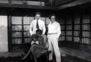 The Neutras and R.M. Schindler at Schindler House, West Hollywood, 1928