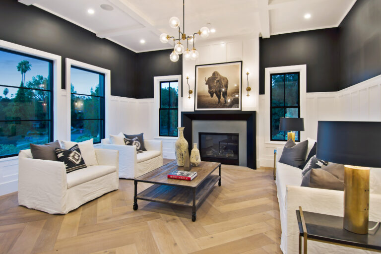 Design Trend: Black and White living room