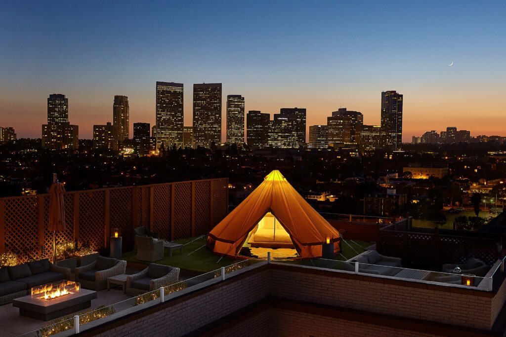 First-Ever Urban Glamping Experience in Beverly Hills, Los Angeles