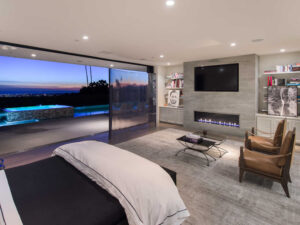 Bedroom in Trousdale Estates featured in South Bay DIGS Magazine