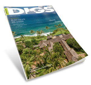 DIGS MAGAZINE COVER - HAWAII EDITION MAGAZINE MOCKUP