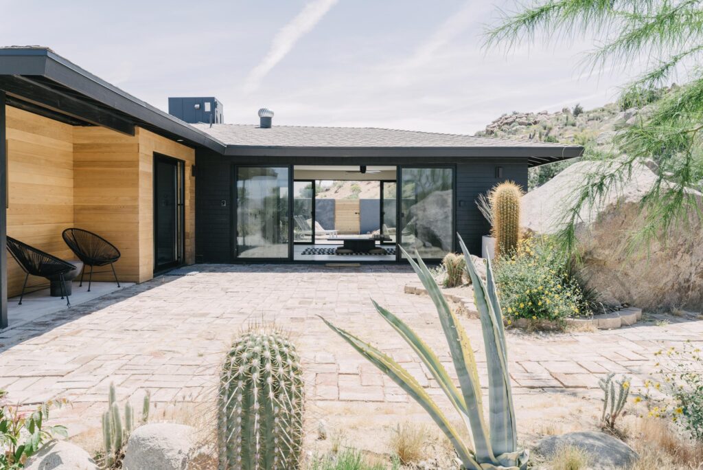 A newly opened and renovated two-bedroom California desert abode puts a beautiful, peaceful landscape closer to home for renters