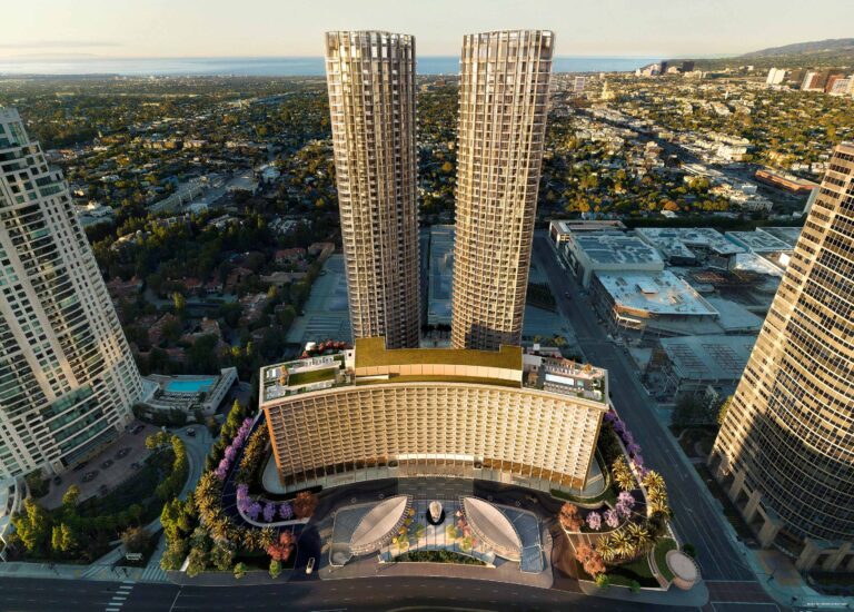 Fairmont Century Plaza aerial