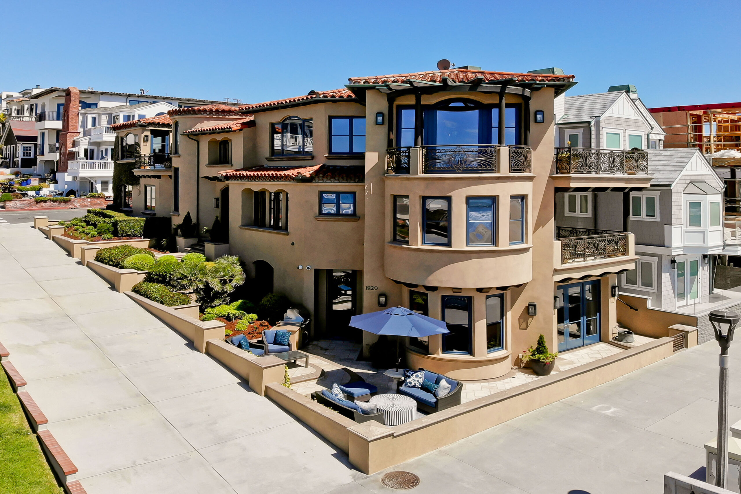 corner lot home on the strand_aerial