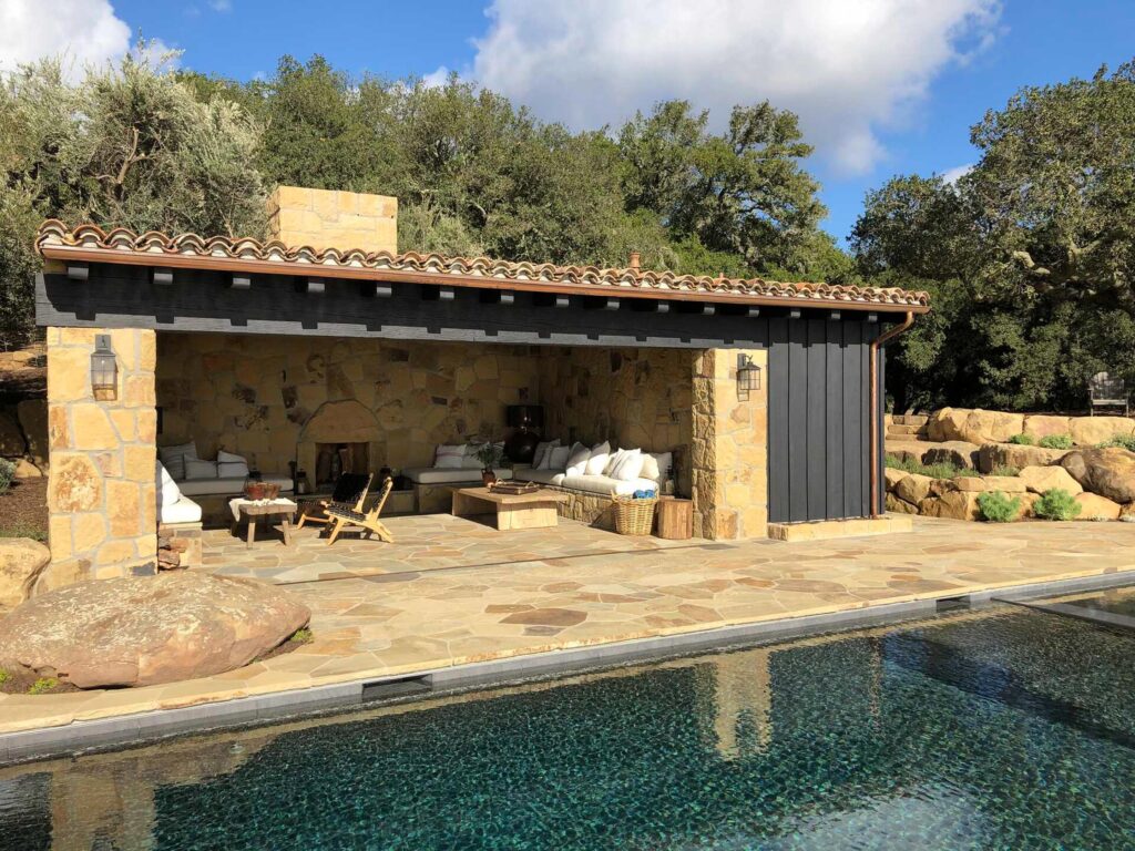 santa barbara ranch-style pool