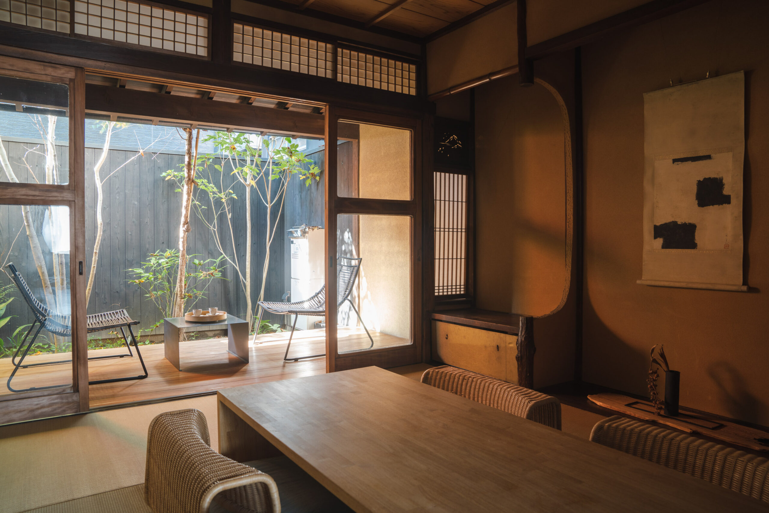 Japanese Style Kitchen In The Old House In Kyoto, Japan. Stock