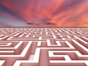 The Infinite Game Maze