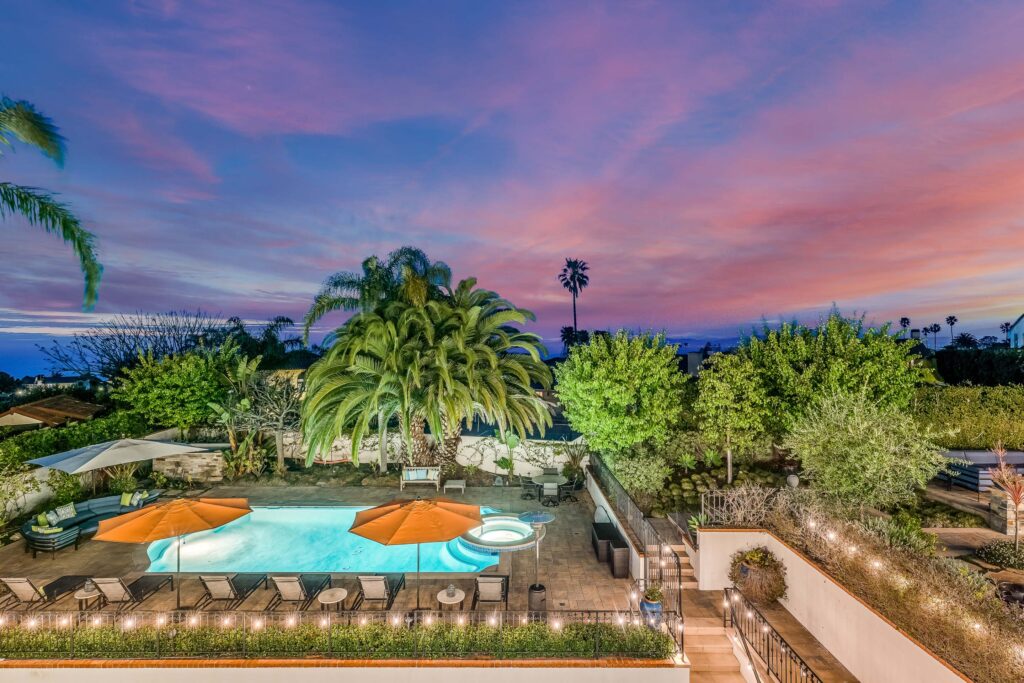 1505 Via Fernandez, Palos Verdes Estates night pool view