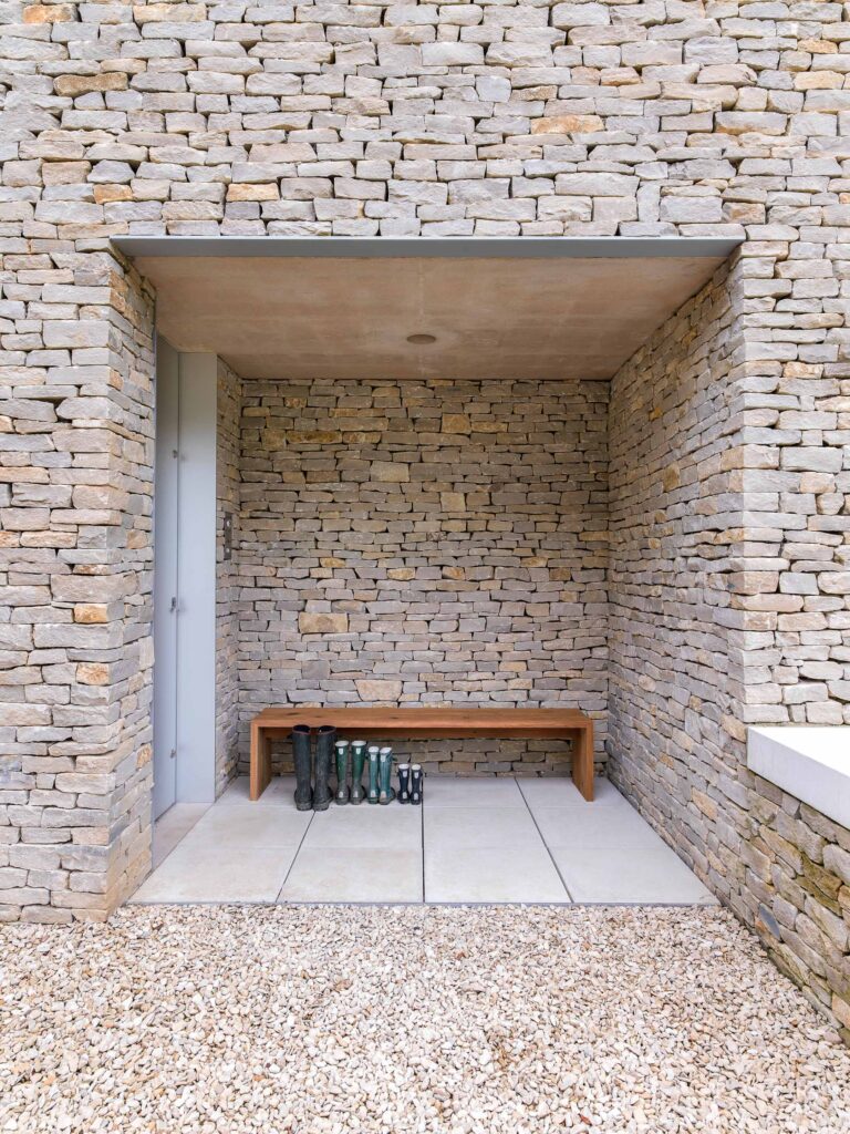 Outside Door of The Cotswolds Home by Architect Richard Found