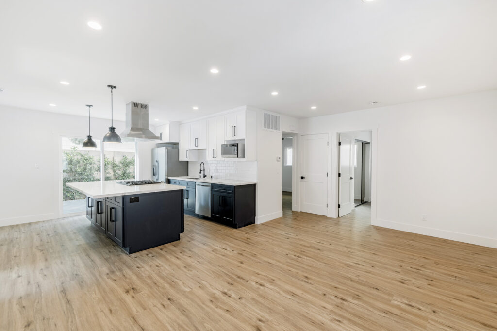 2420 Grant Avenue living room kitchen