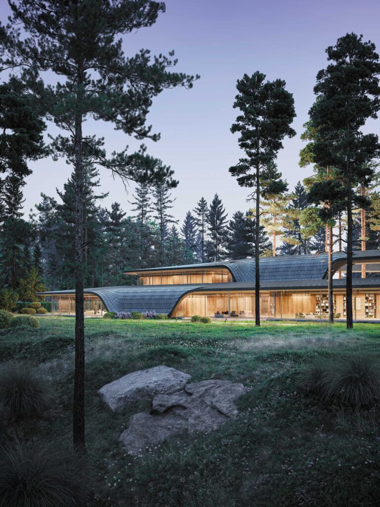 Kerimov Architects Riverwave Exterior vertical