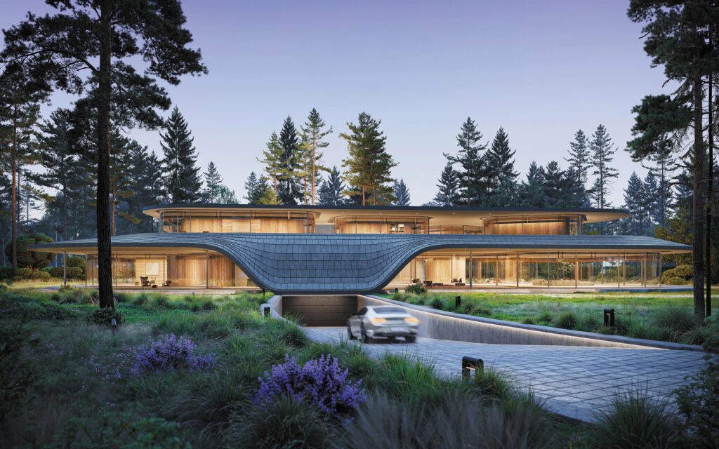 Kerimov Architects Riverwave Exterior driveway