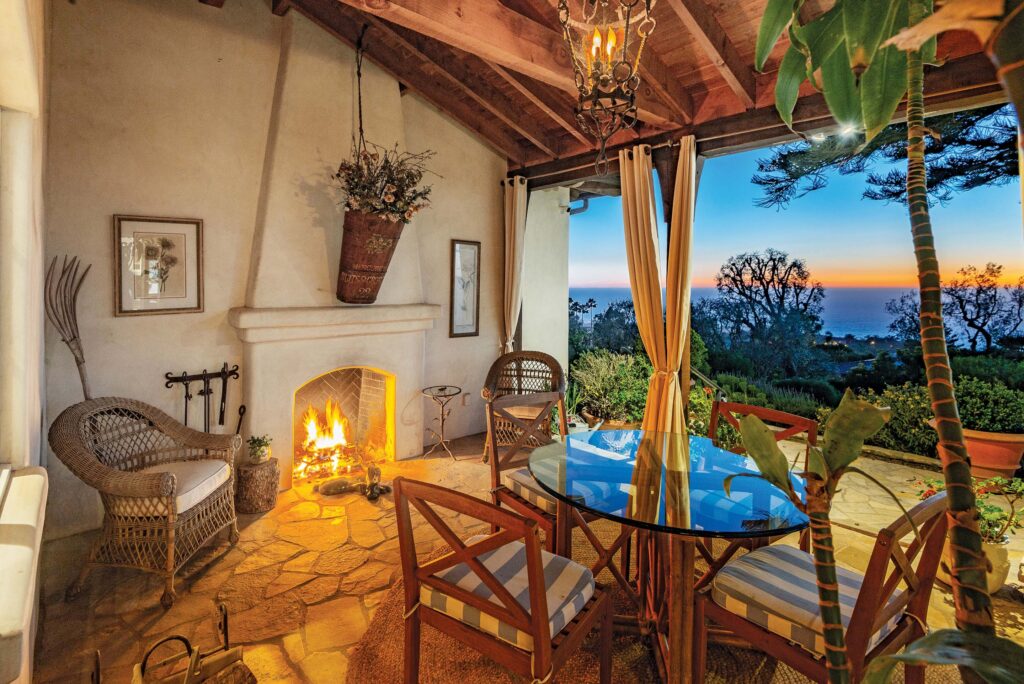 1412 Lower Paseo La Cresta outdoor fireplace