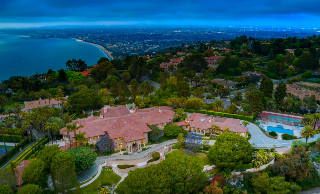 1129 Via Mirabel aerial 
