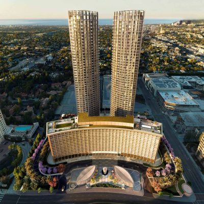 Fairmont Century Plaza aerial