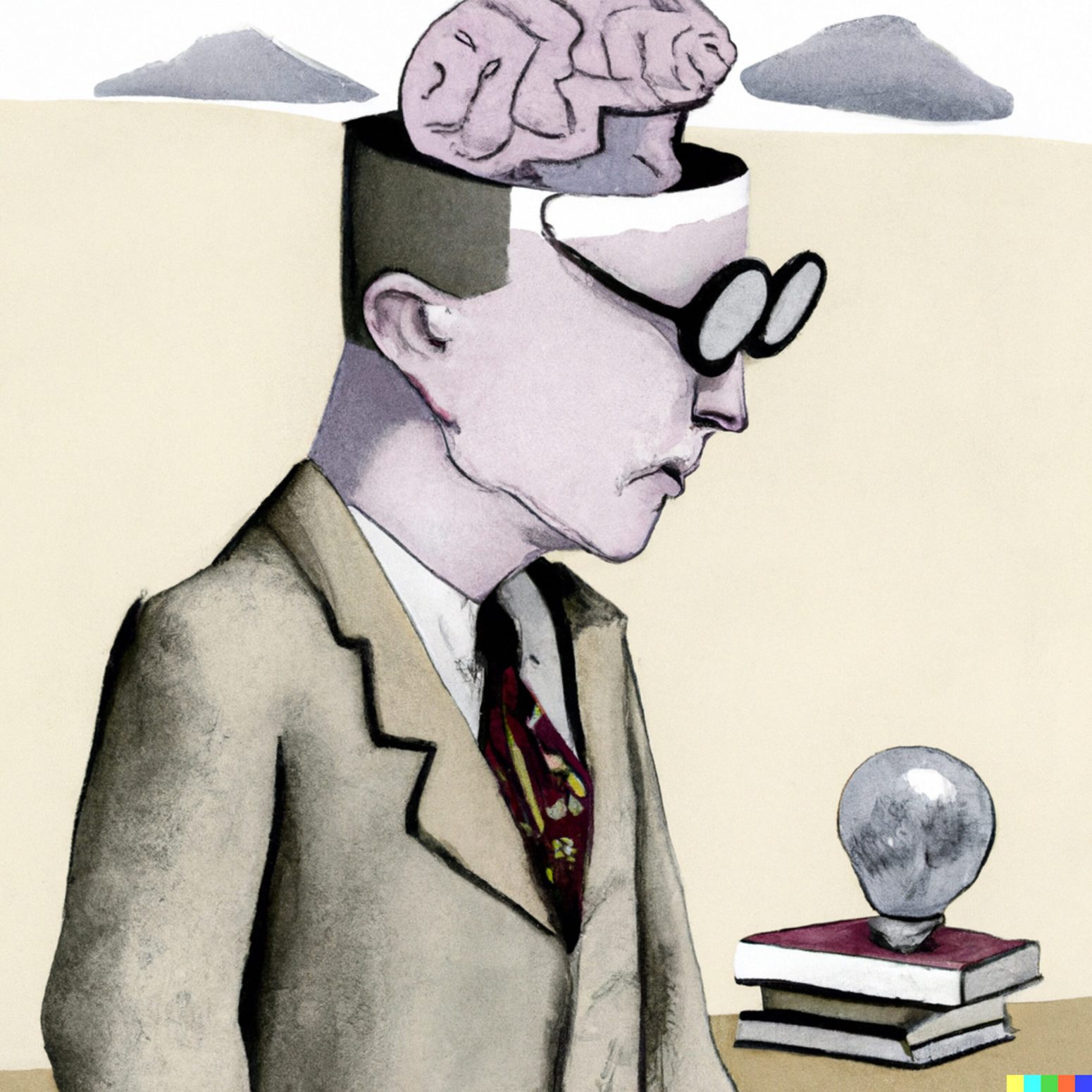 DALL·E 2023-DeclineWesternIntelligence - An illustration of the looming decline of western intelligence