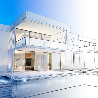 Villa technical rendering