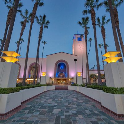 Los Angeles Union Station was designed in part by John and Donald Parkinson. They combined elements of Spanish Colonial, Mission Revival and Art Deco design to create Union Station, which opened in 1939.