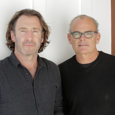 Patrick Kealy is on left, designer Craig Gebhart on right