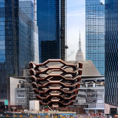 Photo - Vessel with The Shops & Restaurant at Hudson Yards - courtesy of Michael Moran for Related-Oxford