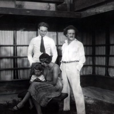 The Neutras and R.M. Schindler at Schindler House, West Hollywood, 1928