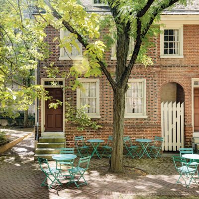 The Quoin - The Quoin Restaurant Courtyard Seating - by Matthew Williams