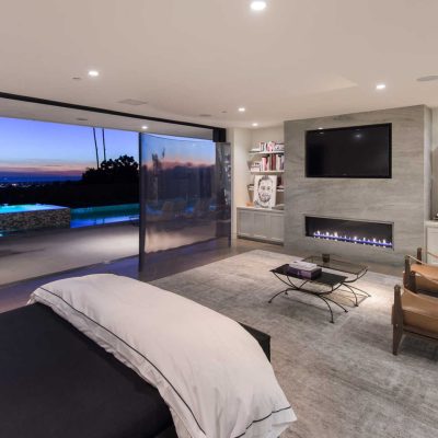 Bedroom in Trousdale Estates featured in South Bay DIGS Magazine