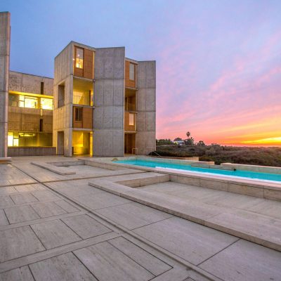 Louis Kahn salk institute sunset photo